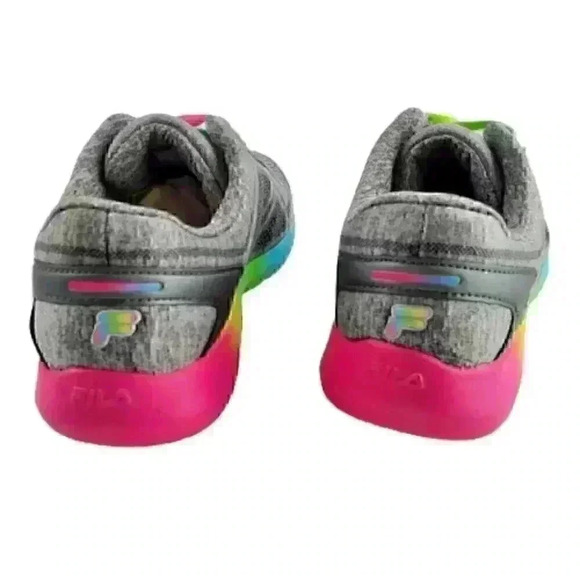 Fila Kids Kameo 3 Shoes Size 4 Gray Multi Color At - Picture 8 of 10
